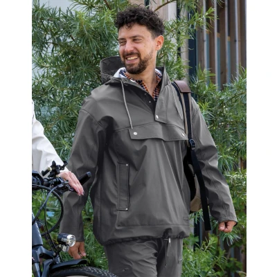 Afbeelding van Mirage Regenjas Rainfall Closed Jacket maat L gemaakt van polyester soft touch earl grey