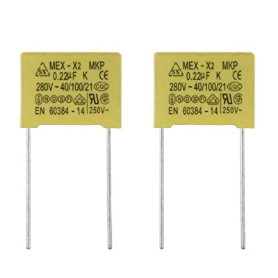 Afbeelding van BOJACK 0,22 uF 280 V veiligheidscondensatoren MEX X2 MKP onderdrukking van differentiële interferentie condensatoren (verpakking 2 stuks)
