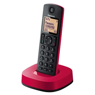 Afbeelding van Panasonic KX TGC310 draadloze telefoon (DECT, eenvoudig, met oproepherkenning) Zwart, rood