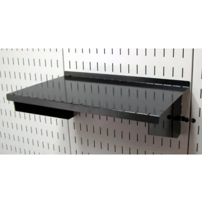 Afbeelding van Wall Control (Zwart) ASM SH 1609 B 23cm diepe Pegboard Plank Montage Alleen Pegboard, Zwart