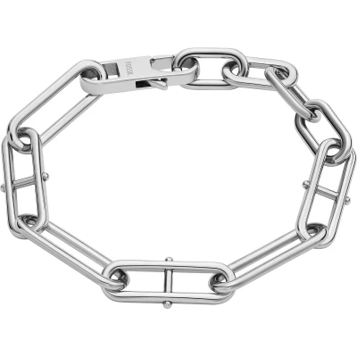 Afbeelding van Fossil JF04502040 Armband Heritage staal zilverkleurig 16,5 19 cm