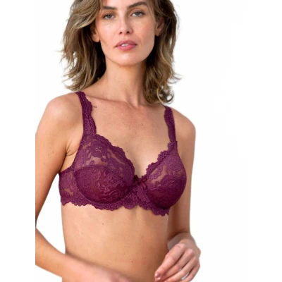 Afbeelding van Sassa Mode niet voorgevormde beugelbh Classic Lace donkerrood