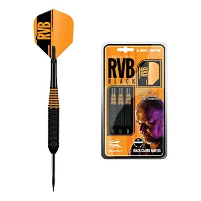 Afbeelding van Target Darts Raymond van Barneveld RVB Black 22G Messing Stalen Punt Dartset