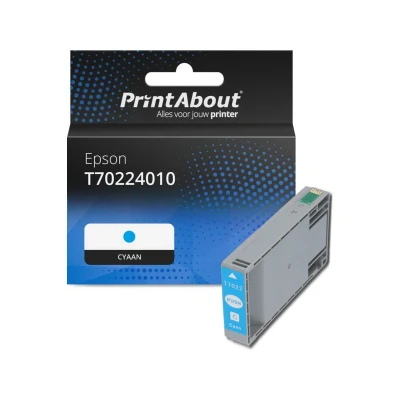 Afbeelding van Huismerk Epson T70224010 Inktcartridge Cyaan