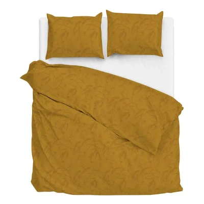 Afbeelding van Dekbedovertrek Fiora di Satinado Ochre Gold Lits jumeaux (240x200/220 cm) Katoen satijn Natuur GeelGoud Zo!Home Ga naar