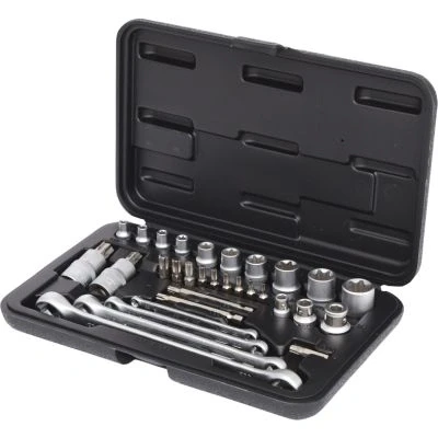 Afbeelding van 1/4&quot;+3/8&quot;+1/2&quot; TX Dopsleutelset, 31 Delig