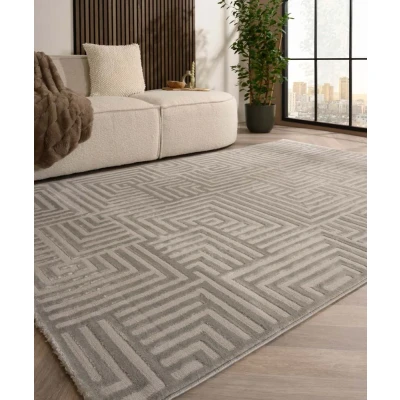Afbeelding van Scadinavisch Vloerkleed Serene Voss Zilver 200x290 Cm