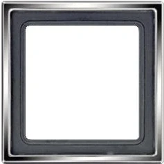 Afbeelding van JUNG AFDEKRAAM 1V CHROOM GCR2981