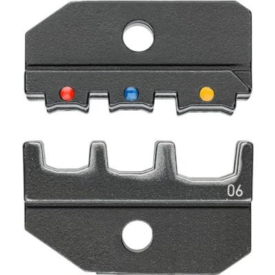 Afbeelding van Knipex krimpprofiel voor geisoleerde kabelschoenen en aansluitstekkers steekverbinders stootverbinders 0 5 6 mm2 97 49 06