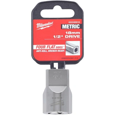Afbeelding van Milwaukee Accessoires 1/2&quot; Dop Metrisch 18 mm 4932480016