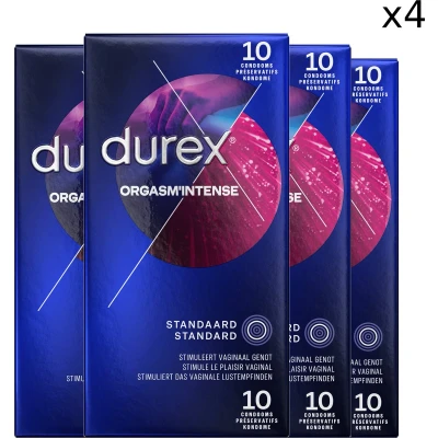 Afbeelding van 4x Durex Condooms Orgasm&#039; Intense 10 stuks