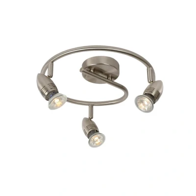 Afbeelding van Lucide CARO LED Plafondspot Ã ̃ 31 cm GU10 3x5W 2700K Mat chroom