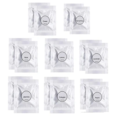 Afbeelding van 16Pcs 8 Fragrances Auto Luchtverfrissers Vullingen, Geurtablet, Air Vent Clip Vervanging Set Pads Solid Geur Luchtverfrisser Refill Tabletten