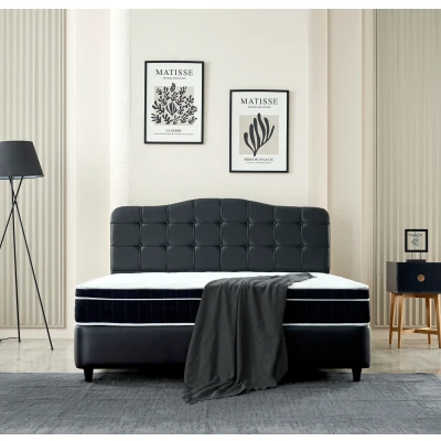 Afbeelding van Boxspring 160x200 cm Zwart Opbergboxspring Marrakech Van Primaviera Deluxe 2 Persoons Ga naar Dekbed Discounter.nl &amp; Profiteer Nu