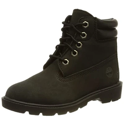 Afbeelding van Timberland 6 INCH LACE UP BOOT BLACK Unisex Veterschoenen Maat 35