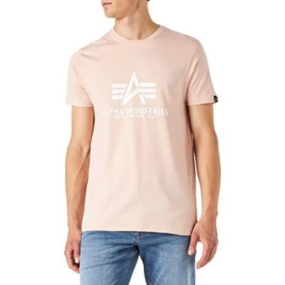 Afbeelding van Alpha Industries T CAMO Tshirt print, Heren, Maat: Small, Pale peach