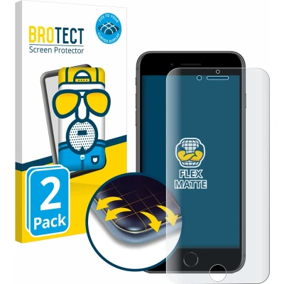 Afbeelding van BROTECT Screenprotector voor Apple iPhone 8 Plus Folie Beschermfolie matte volledig dekking (2 Stuks)