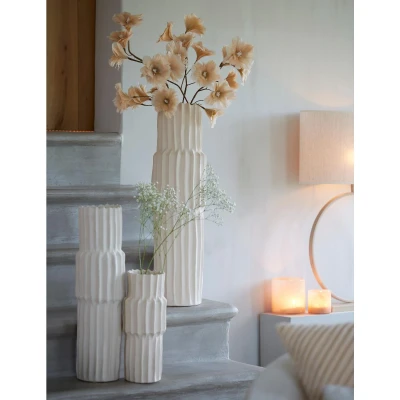 Afbeelding van Light &amp; Living Vaas RAM 14.5x14.5x36 Wit