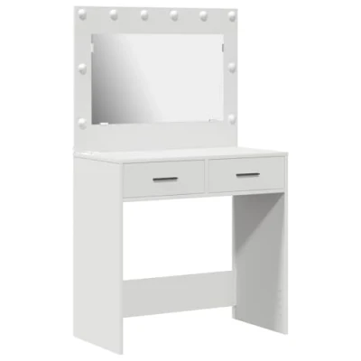 Afbeelding van vidaXL Wit MDF 78.5 x 41 135 cm Kaptafel Rechthoekig Modern