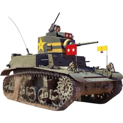 Afbeelding van 1:35 MiniArt 35404 M3 Stuart early production WWII Interior kit Plastic Modelbouwpakket