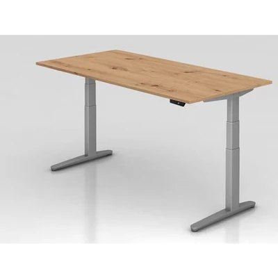 Afbeelding van XBHM 2E SS 200x100 Bureau Elektrisch in hoogte verstelbaar 200 x 100 Knoestige Eiken Tafelhoogte I