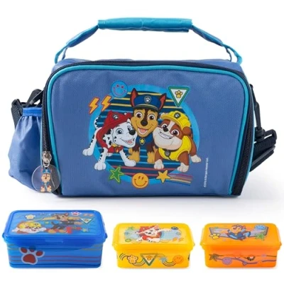 Afbeelding van p:os PAW Patrol Koeltas, voor kleine kinderen, 1,7 l, mini koelbox, incl. 3 x broodtrommel, perfect onderweg, strand, kleuterschool of school