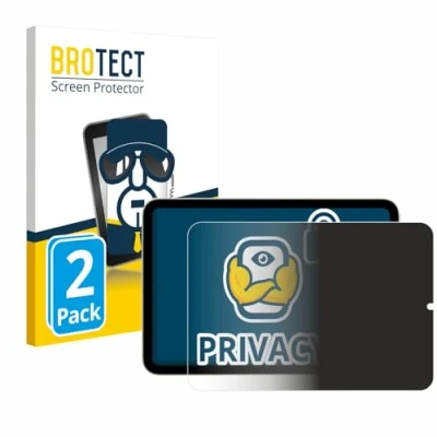 Afbeelding van BROTECT privacy screenprotector voor Apple iPad Mini 7 WiFi 2024 (Landschapsmodus) Folie Beschermfolie Blauwlichtfilter (2 Stuks)