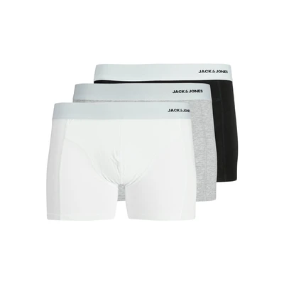 Afbeelding van Jack &amp; Jones Heren Jacsense Bamboo Trunks 3 Pack Sn, wit, L (3 pack),