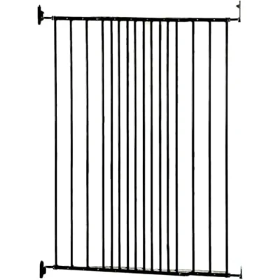 Afbeelding van Safetots Schroefhek Extra Hoog, 62.5cm 106.8cm, Zwart, 103.5cm Metalen Schroefdraad, Babyhek voor Trap, Gang en Deur, Veiligheidshek Geschikt Baby&#039;s Peuters