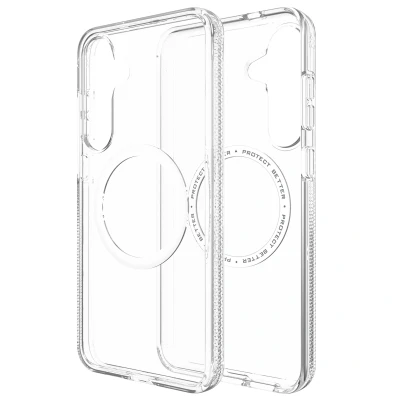 Afbeelding van Samsung Galaxy S25 Plus MagSafe Hoesje Kunststof ZAGG Hardcase/Backcover Transparant Telefoonhoesje Shockproof/Valbescherming