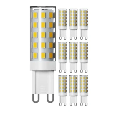 Afbeelding van ledscom.de 10 stuks G9 LED lampen, warm wit (2800 K), 3,5 W, 485lm, 3 staps dimmer