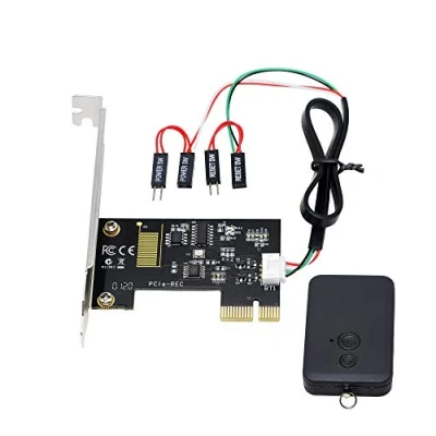 Afbeelding van CERRXIAN PCIe Draadloze Computer Afstandsbediening Schakelaar, 2.4G Power/Reset Schakelaar Controle