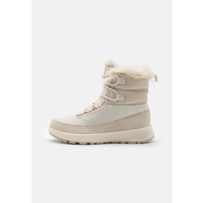 Afbeelding van Columbia SLOPESIDE PEAK LUXE Snowboots, Dames, Maat: 40.5, Dark stone/sea salt Leer en textiel