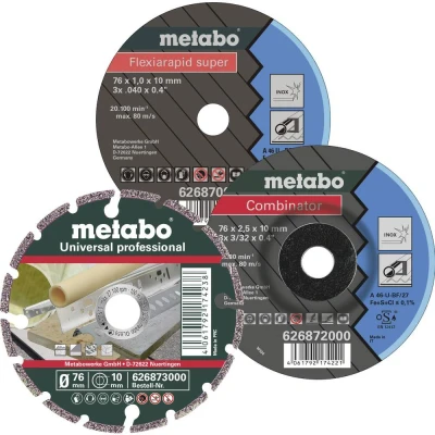 Afbeelding van Metabo 626879000 Doorslijpschijf recht 3 delig 76 mm stuk(s)