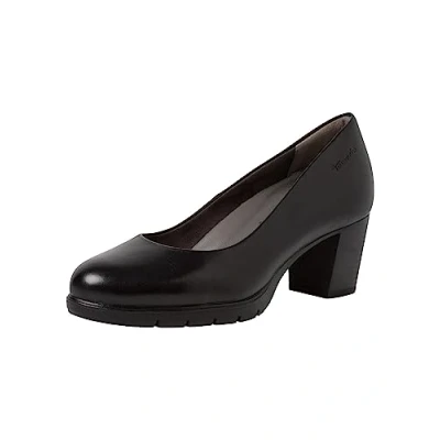 Afbeelding van Tamaris Comfort Klassieke pumps, Dames, Maat: 39, Black Leer