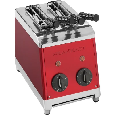 Afbeelding van Milan Toast 2 tangs Tosti ijzer Rood