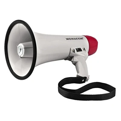 Afbeelding van Monacor Megafoon TM 11, 15 Watt Max, Met Draagriem