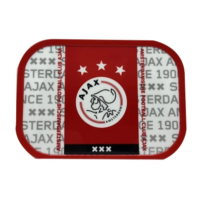 Afbeelding van Ajax lunchbox wit/rood logo AFC