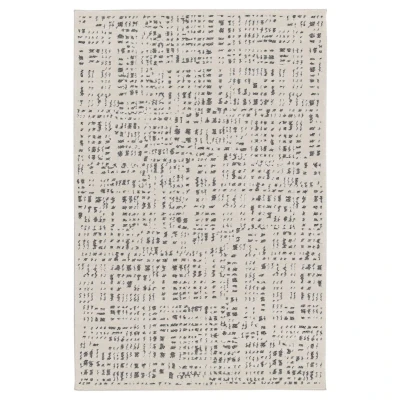 Afbeelding van Design Vloerkleed Relief Vitrum Wit/zwart 200x290 Cm