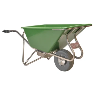 Afbeelding van Kruiwagen Noka 160 elektrisch v.v. lekvrije band met polypropyleen bak