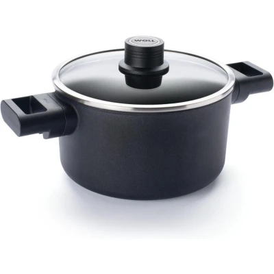 Afbeelding van Kookpan met Deksel, ø 20 cm, 3 L, Gerecycled Aluminium, QXR Non Stick, Inductie Woll EcoLogic