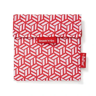 Afbeelding van Roll&#039;eat ® Snack&#039;n&#039;Go Tiles Snackhouder zonder BPA, herbruikbare en ecologische snackhouder, rood
