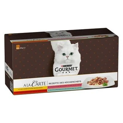 Afbeelding van 60 x 85 g Gourmet à La Carte Kattenvoer