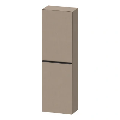Afbeelding van Duravit D Neo halfhoge kast 40x24x132cm Linksdraaiend Linnen Mat