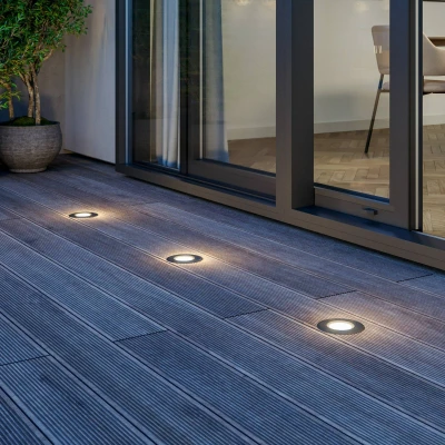 Afbeelding van Lucande LED inbouwspot 3lichts Aluminium, roestvrij staal, glas staal Inclusief lichtbronnen