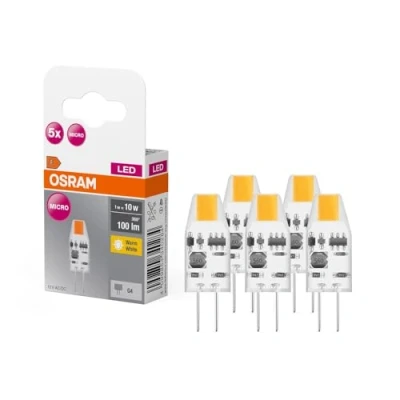 Afbeelding van OSRAM 4099854340284 LED lamp Energielabel F (A G) G4 1 W = 10 Warmwit (Ø x h) mm 5 stuk(s)