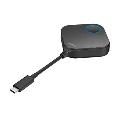 Afbeelding van BenQ WDC10C InstaShow Wireless presentatiesysteem (met USB C, Thunderbolt 3, Plug &amp; Play, met één druk op de knop presentaties starten, zonder software installatie, hoge veiligheid)
