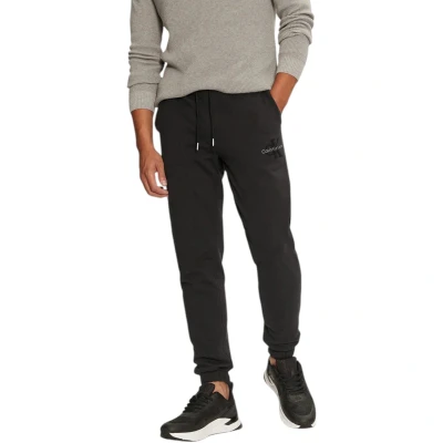 Afbeelding van Calvin Klein Jeans Monologo Sweatpant Trainingsbroek, Heren, Maat: Medium, Black