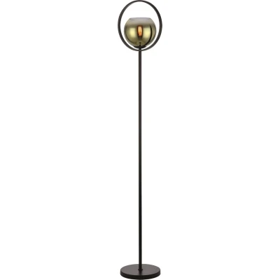 Afbeelding van Aureol Vloerlamp Goud Zwart 165cm 1 Lichts