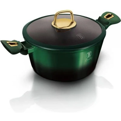 Afbeelding van Berlinger Haus 6057 Braadpan met titanium coating 20 cm deksel Emerald Collection
